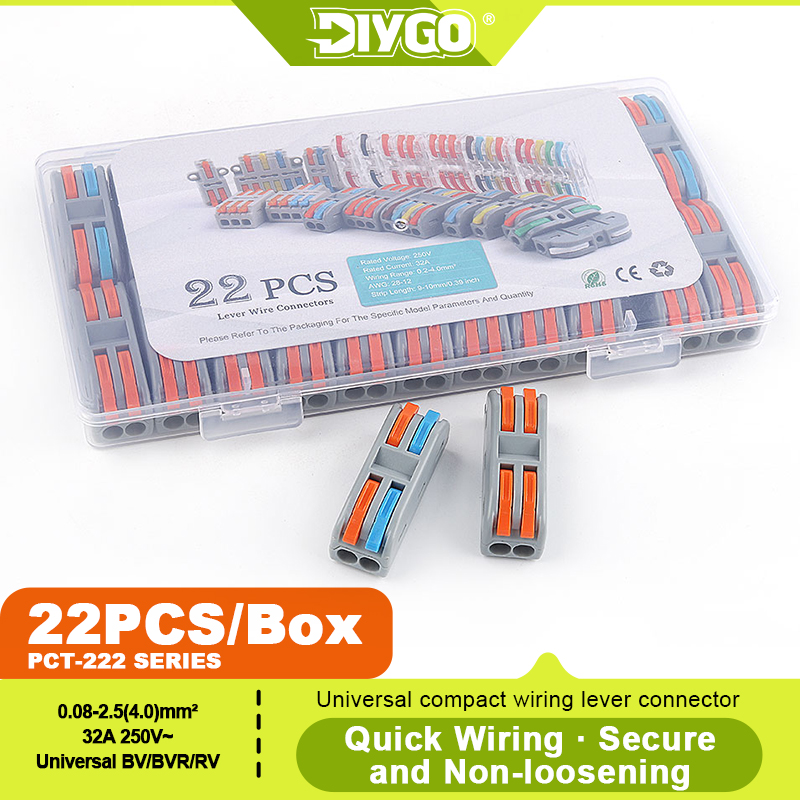 Push Fit Connector - مجموعة DIY GO من 22 قطعة