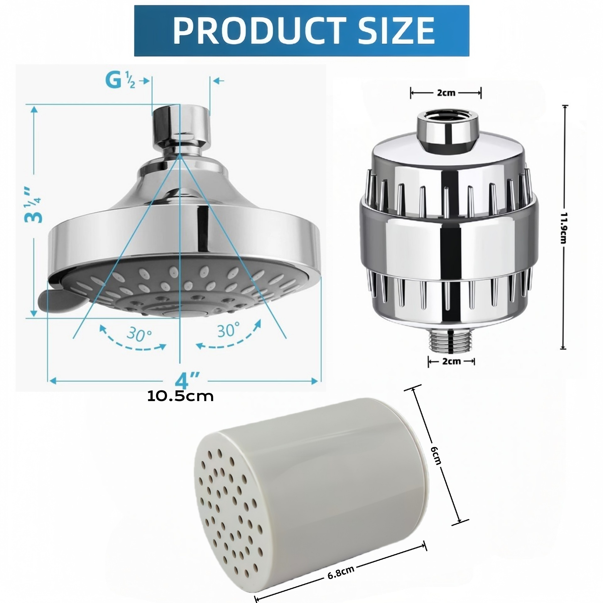 خرطوشة فلتر مياه عسرة عالية ال - مراجعة Shower Valve Cartridge وسعره