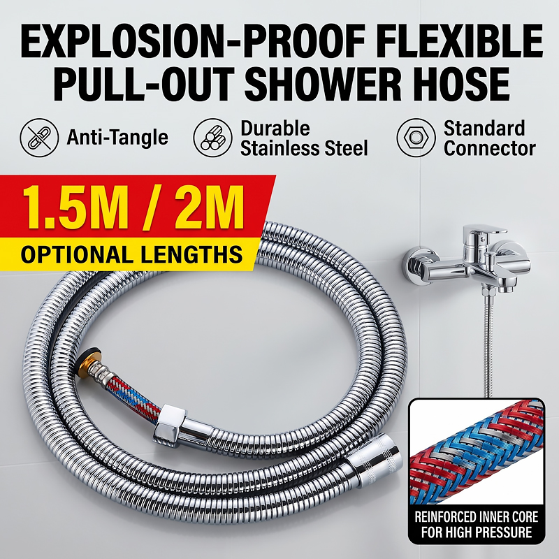 خرطوم دش مرن مضاد للانفجار من  - مراجعة Flexible Hose Braided وسعره