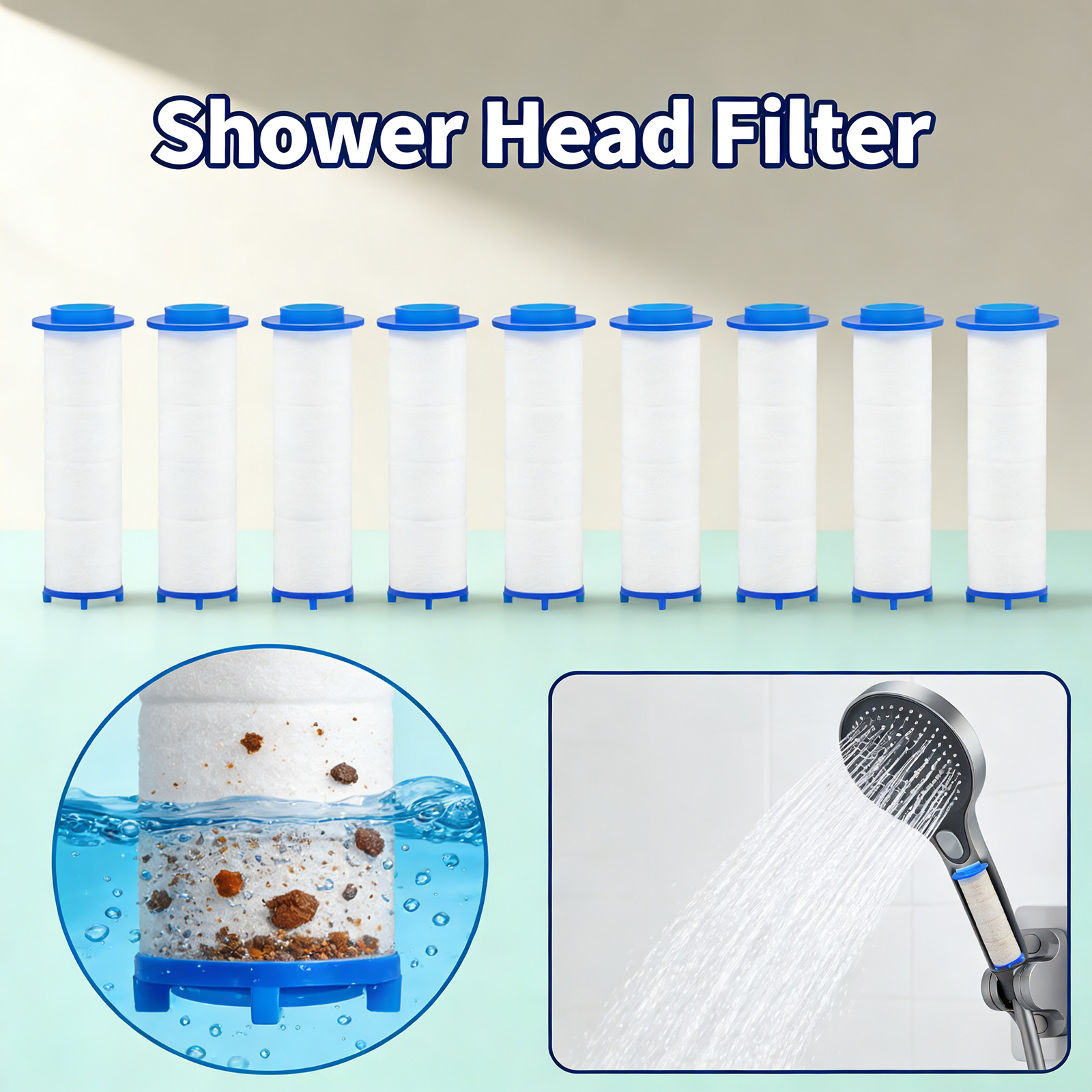 20 قطعة من خراطيش فلتر الاستحم - مراجعة Shower Valve Cartridge وسعره
